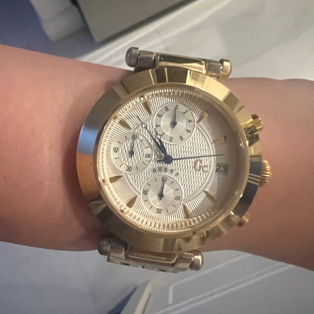 Guess gold tone watch